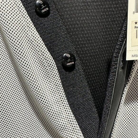 Sean John Men’s Cardigan Sweater Button Front Black Gray Jacket - Size XXL, New - Picture 3 of 5